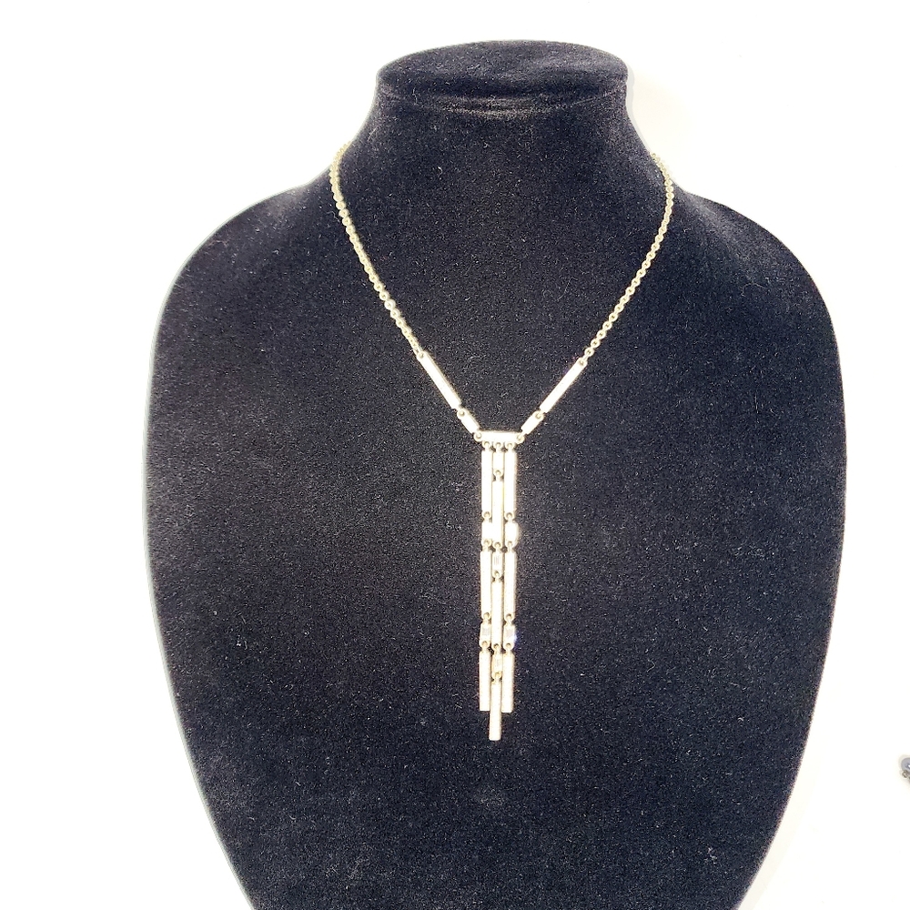 Napier vintage rhinestone drop necklace - Picture 3 of 13